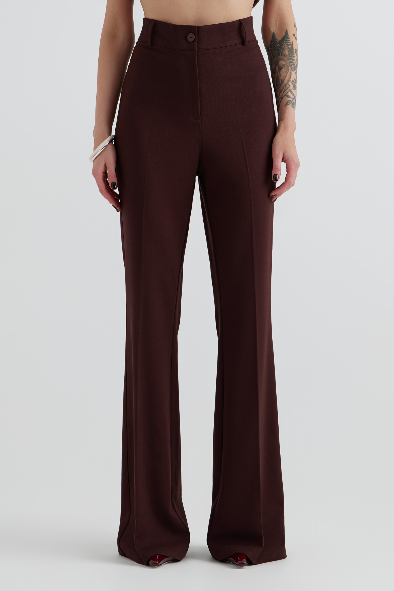 Брюки клеш базовые